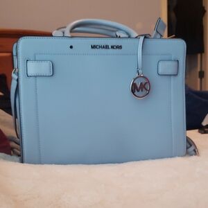 Michael Kors Sky Blue Satchel